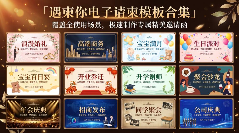 2026超清婚礼电子请柬｜零基础直接抄作业